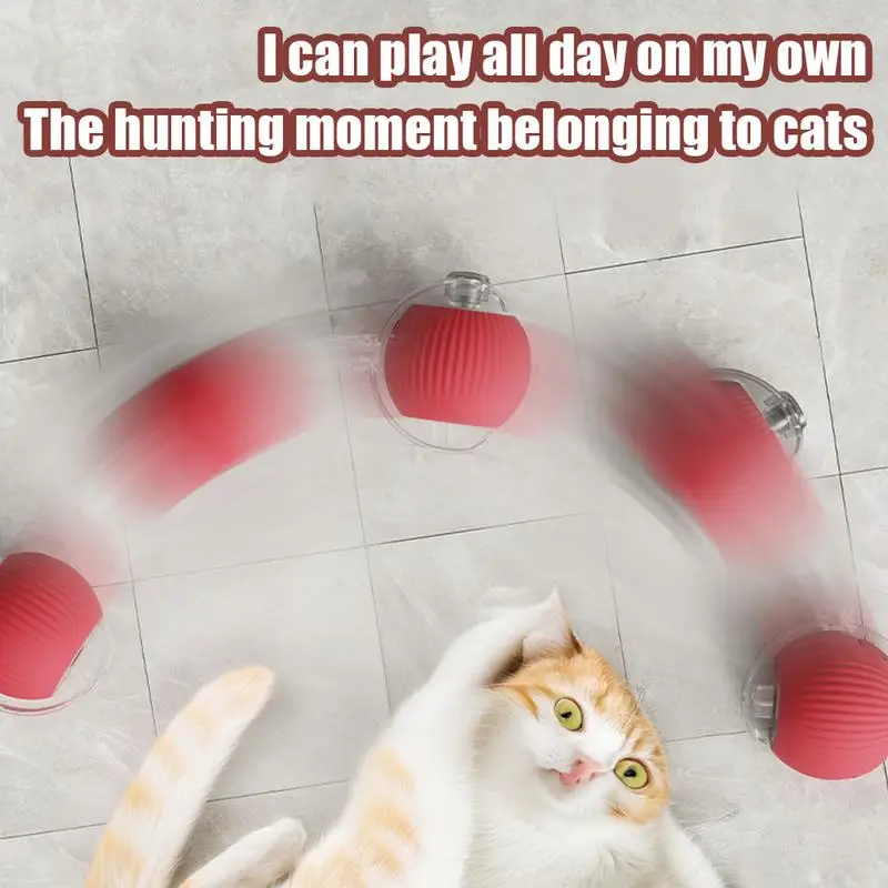 Electric Cat Ball Toys Automatic Rolling Ball Faux Tail Rechargeable Smart Pet Interactive Toy Dog Cat Training Imitate - Image 7