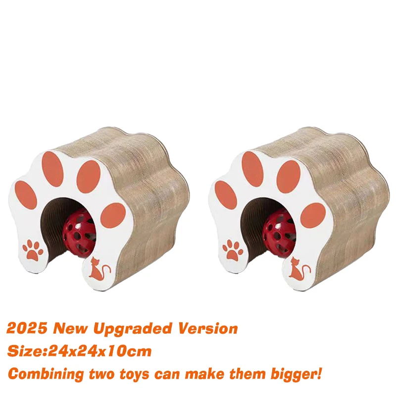 Magic Cat Toy Interactive Cats Ball Toys Kitten Game Training Stuff Fun Multiple Shapes Corrugated Paper Cat House Pet Supplies - Image 2