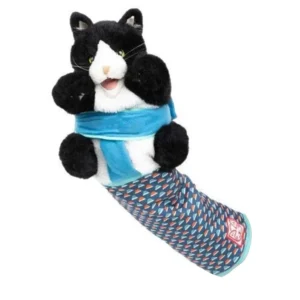 2/1pcs Cats Puppet Wrestler,Cat sumo Wrestler Toy Interactive Play Cat Plush Animal Toy With Sturdy Padding Cat Wrestling Gloves