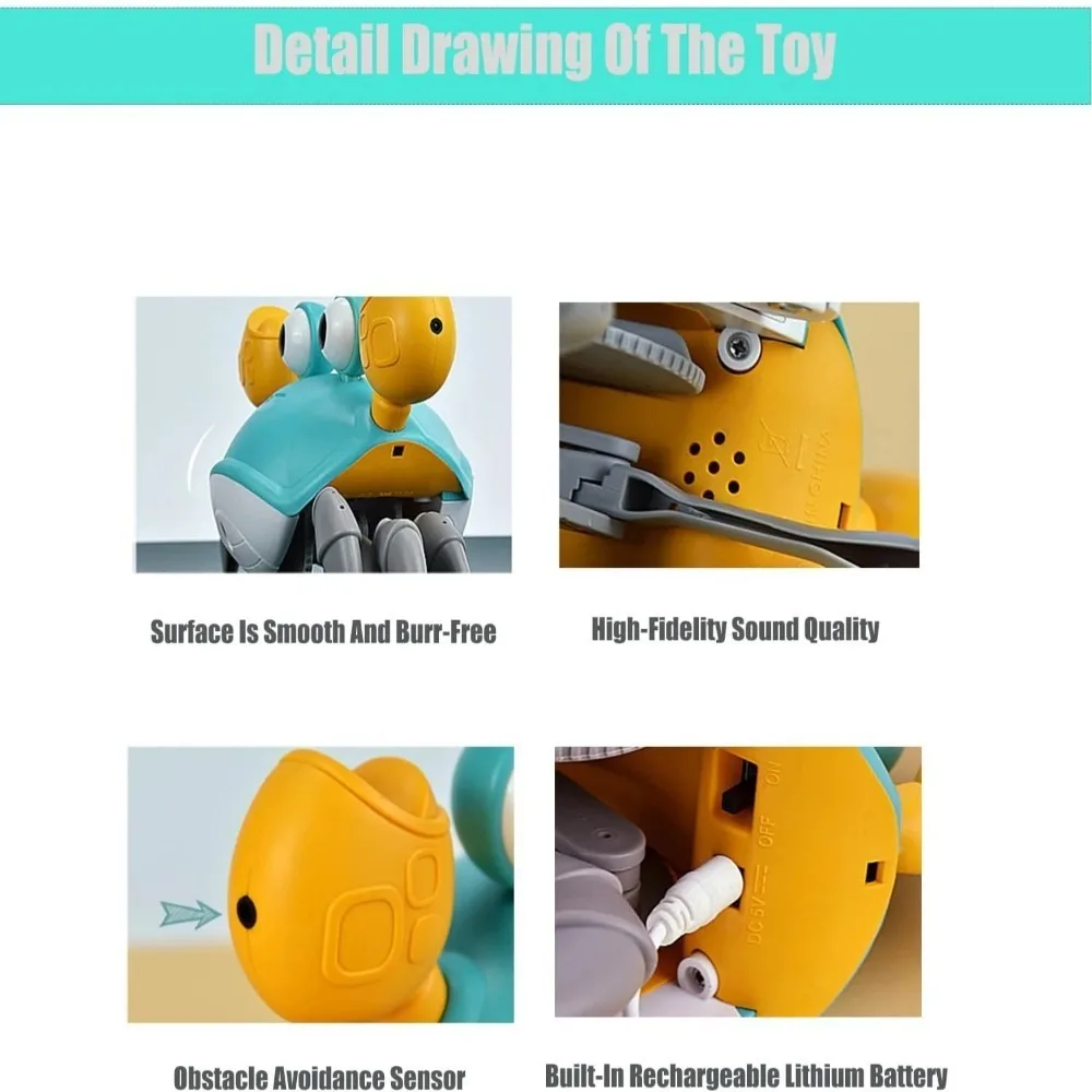 Engaging Interactive Dancing Crab Dog Toy with Musical Sounds - Entertaining and Stimulating Pet Toy for Dogs and Cats - Keeps Y - Image 8
