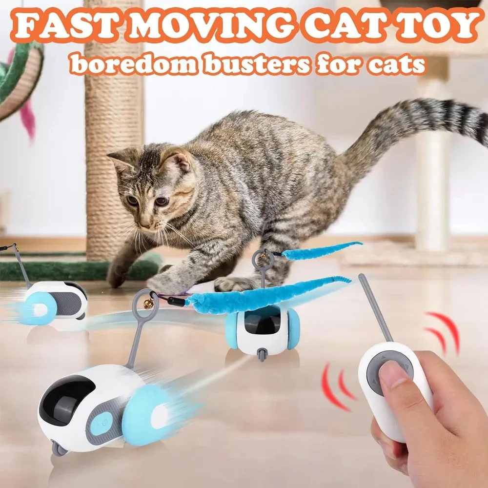 Smart Cat Toy Pet Interactive Automatic Moving Remote Electric Car Toys Upgraded Version Rechargeable Kitten Training Game Toys - Image 9