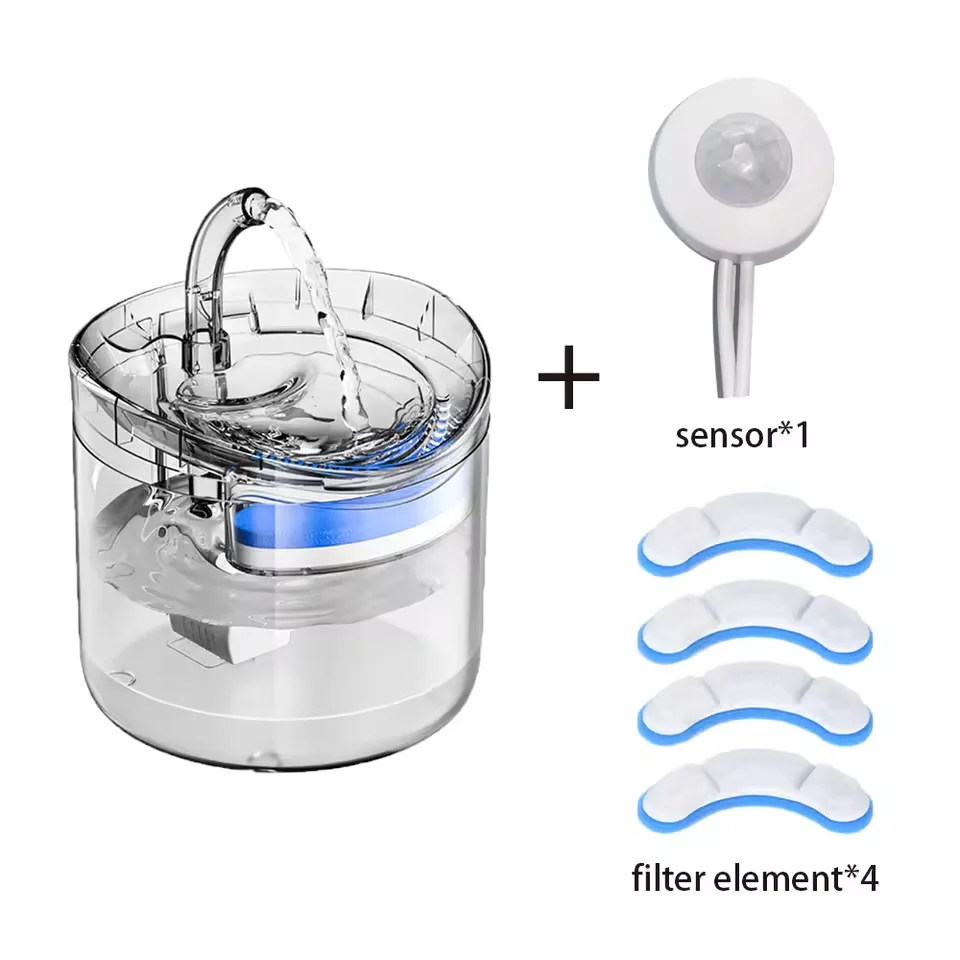 Cat Water Feeder Automation Sensor Faucet Fountain Food Grade Transparent Plastic Dog Water Dispenser For Cat Pet Sensor Drinker - Image 4
