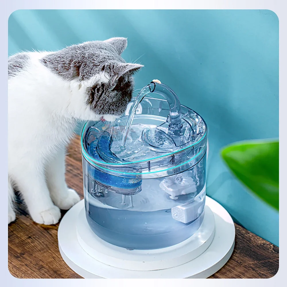 Cat Water Feeder Automation Sensor Faucet Fountain Food Grade Transparent Plastic Dog Water Dispenser For Cat Pet Sensor Drinker - Image 6